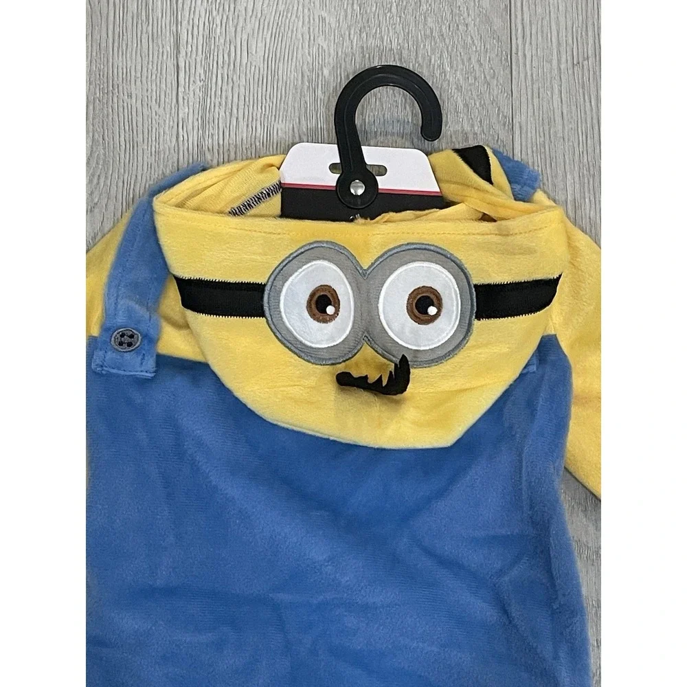 NEW Illumination's Minions Halloween Dog Pet Costume Hooded Jumpsuit - Size M